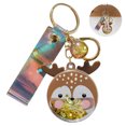 thumbnail image 2 of Christmas Keychain Acrylic Clear Cartoon Keychain Pendant Keychain with Lanyard, 2 of 10