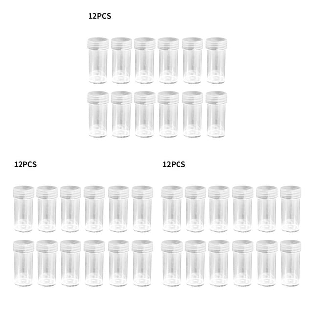 Moyic Botellas de almacenamiento de diamantes de imitación, contenedores redondos de plástico para joyas, cajas organizadoras de cuentas de arte Type2 NO2 Moyic CBP155913