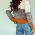 thumbnail image 2 of SOMER Sweaters for Women Color Block Knit Pullover Sweaters for Women Long Sleeve Womens Sweaters Loose Dressy Casual Crewneck Jumper Tops, 2 of 6