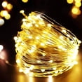 thumbnail image 2 of Cadena de luces LED de alambre de cobre TANGJMXG 100 LED 33 pies 8 modos USB Control remoto, 2 of 5