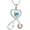 Aqua Blue, variant on Nurse Gifts for Women 925 Sterling Silver Stethoscope Infinity Heart Pendant with 12 Months Birthstone Graduation Jewelry Gifts for Doctor Nurse RN Medical Student
