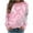 Pink, variant on Aboser Breast Cancer Shirts for Women Pink Ribbon Graphic Sweatshirts Teen Girls Long Sleeve Tops Dressy Casual Blouse Breast Cancer Warrior T Shirts