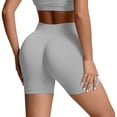 thumbnail image 3 of Gyexs Women's High Waisted Biker Shorts - Spandex Yoga, Workout, Cycling, Volleyball, Dance | Athletic Booty Shorts OTHER, Size L, 3 of 9