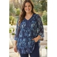 thumbnail image 2 of Woman Within Plus Size Embellished Pleated Blouse, 2 of 4