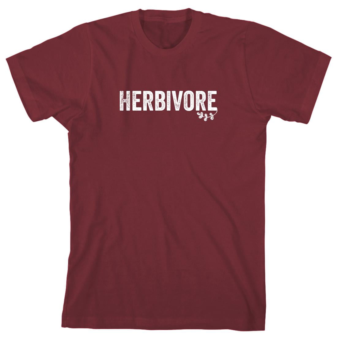 Herbivore White/Red Font Unisex T-Shirt