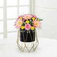 thumbnail image 6 of Metal Planter Stand Flower Holder Decorative Wrought Iron Props Flowerpot Holder geometric black, 6 of 8