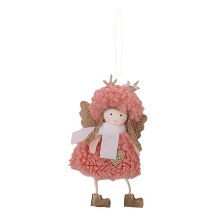 

Veki Christmas Ornament Stripes Long Legs Hanging Feet Angel Doll Pendant Garland for Chandelier Glass