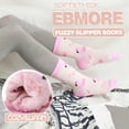 thumbnail image 3 of Calcetines EBMORE Fuzzy Fluffy Cozy para invierno, 5 pares, para mujer, 3 of 7