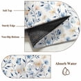 thumbnail image 6 of Blue Pink Flowers Area Rugs 8'x10', Washable Small Throw Rugs for Living Room Patio, Spring Floral Elegant Pastoral Watercolor Indoor Outdoor Rug Non-Slip Low Pile Carpet Runner Reversible Floor Mats, 6 of 8