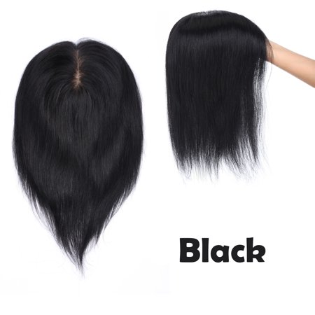 S Noilite Clips In Human Hair Topper Top Crown Closure For