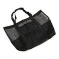 thumbnail image 2 of Bolsa de playa extragrande, bolsa de playa de malla hueca, bolsa de playa negra de gran capacidad, bolsa de playa para el hombro, 2 of 14