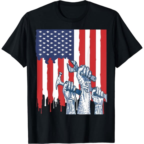 Labor Day Shirt Happy Labor Day T-shirt Men Women And Youth Black Small