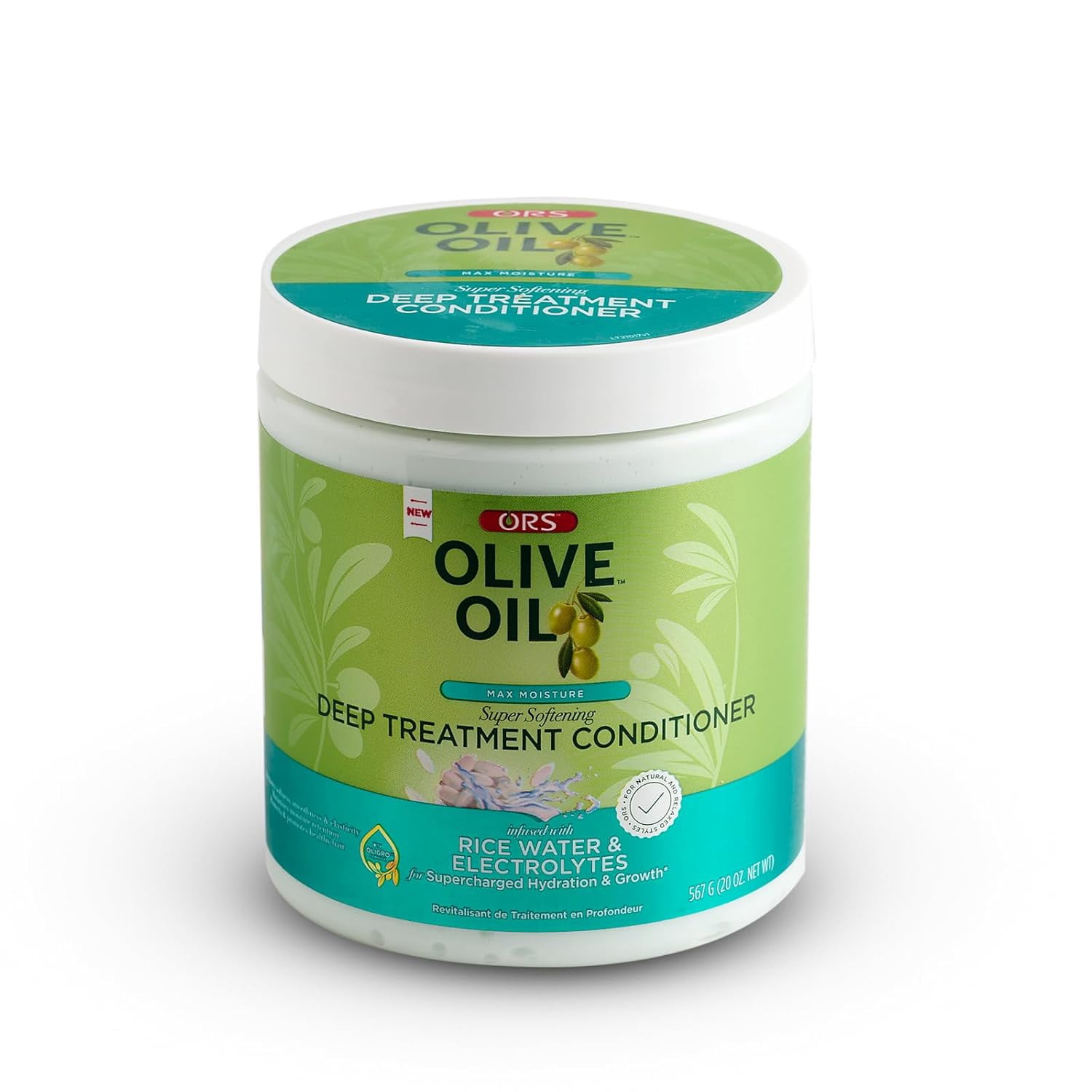 (2 pack) ORS Olive Oil Max Moisture Super Softening Deep Treatment Hair Conditioner, 20 oz