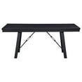 thumbnail image 3 of Coaster Newport Wood Rectangular Trestle Dining Table in Black, 3 of 7