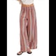 thumbnail image 1 of Pantalones de Rayas para Mujer, Cintura Alta, Pierna , Algodón y , Moda Playera, Cintura Elástica, Pantalones Casuales Sueltos. Rosa L, 1 of 5