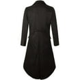 thumbnail image 4 of Fgnfyis Jackets for Men Gothic Tailcoat Stage Play Dress Mens Coats Black XL, 4 of 4