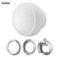 thumbnail image 5 of Diffuser Dome Kit with 3 Adapters for Flash Strobe Studio Lighting & Portrait Photo, 5 of 5