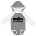 thumbnail image 3 of Inktastic Madison Skyline Grunge Boys or Girls Long Sleeve Baby Bodysuit, 3 of 5