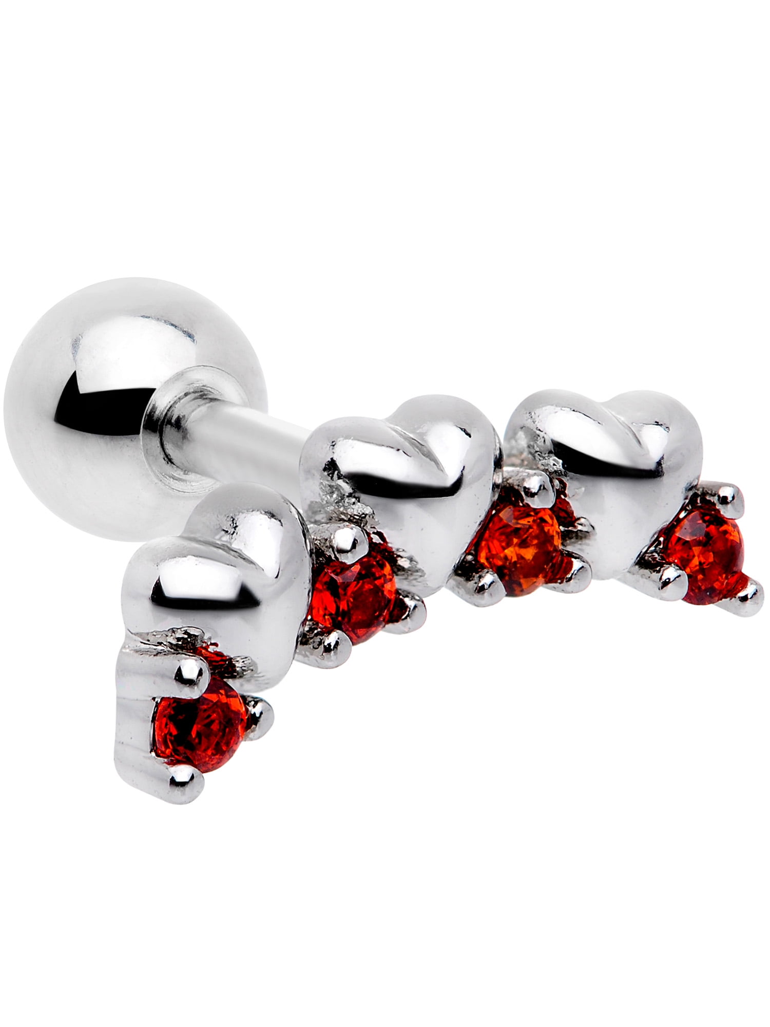 Body Candy 16G Black Plated Steel Helix Stud Tragus Cartilage Earring Blue Accent Black Cat Body Jewelry 6mm