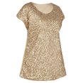 thumbnail image 4 of PrettyGuide Women's Sequin Top Shimmer Glitter Loose Bat Sleeve Party Tunic Tops, 4 of 7