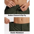 thumbnail image 4 of NEIKU Men's Casual Shorts 9" Lightweight Golf Shorts for Men Stretch with 3 Pockets Quick Dry Breathable Work Shorts Green 4XL, 4 of 7