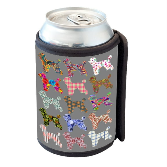 KuzmarK Insulated Drink Can Cooler Hugger - Poodle Dog