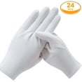 thumbnail image 5 of 12 Pairs White Cotton Gloves for Serving Inspection Costume - Cloth Gloves for Dry Hands Eczema SPA Moisturizing, 5 of 6