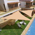 thumbnail image 1 of czcpp-Triangle Sun Shade Sails, UV Block Canopy Awning Triangle Cover for Outdoor Patio Pool Lawn Garden Backyard(6'5x6'5x6'5), 1 of 4