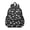 Black Cartoon Dinosaurs Silhouette Pattern, variant on Dinosaur and Dot Black Pattern Cute School Backpack with Padded Back and Adjustable Shoulder Straps 13.4"x11"x4.7"