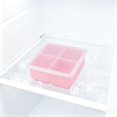 thumbnail image 4 of Silicone Freezer Tray 4 Cavity Food Grade Square Storage Container With Lid Divided Mold For Ice Cubes Food Preservation, 4 of 6