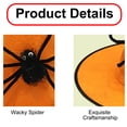 thumbnail image 3 of uds sombrero de bruja araña negra sombrero de bruja para fiesta de adultos y niños sombrero de bruja de Halloween, 3 of 5