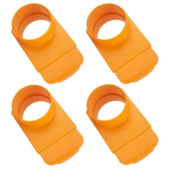 POWERTEC 4PK 4-Inch Integrated Blast Gate Clog Resistant Patented, Anti Gap Tapered ABS Plastic Fitting for Dust Collection Systems (70295-P4)