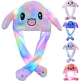 thumbnail image 3 of Arcimatto-Sombrero de Animal con orejas de felpa, vestido para saltar en movimiento, fiesta de Cosplay, vacaciones de Navidad, gorro con solapa para la oreja para niños y adultos, 3 of 4