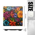 thumbnail image 2 of Bathroom Scale, Highly Accurate Digital Body Scale,Precisely Measures Weight up to 400 lbs-Vibrant And Colorful Painting Of Tropical Flowers, 2 of 4