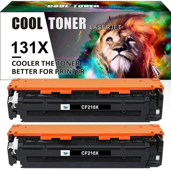 Cool Toner 2-Pack Compatible Toner Replacement for HP CF210X LaserJet Pro 200 Color M251n M251nw, MFP M276n M276nw Printer Ink Black