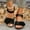 Black, variant on Kayannuo Womens Wedge Sandals Clearance Women's New Plus-size Hollowed-out Flower Platform One-line Buckle Wedge Sandals Gifts for Women