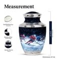 thumbnail image 2 of KARYLIZ Ice Hockey Cremation Urns For Men - Urn for Human Ashes Adult Male - Ice Blue Little Cremation Keepsake Urns - Decorative Funeral - Small Urn for Human Ashes Adult Man (Combo of 5, 10" & 3"), 2 of 2