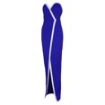 thumbnail image 4 of Vestido de noche sin tirantes con hombros descubiertos y espalda dividida Bodycon Clubwear Summer Beach Party Vestido de noche sin tirantes SG Soledad Vestido largo de las mujeres, 4 of 8