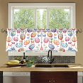 thumbnail image 4 of Yayeee Kitchen Curtains Tier Set of 2 Light Filtering 57"x36" Over Sink Window Panels, Pastel Easter Pattern, 4 of 7