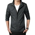 thumbnail image 2 of Vedolay Jacket for Men Casual Button Down Jackets Long Sleeve Coats with Pockets Clothes Black,3XL, 2 of 4