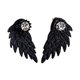 thumbnail image 1 of Pendientes tridimensionales Xihbxyly Colgantes de aleación de diamantes de plumas 1 par, 1 of 2