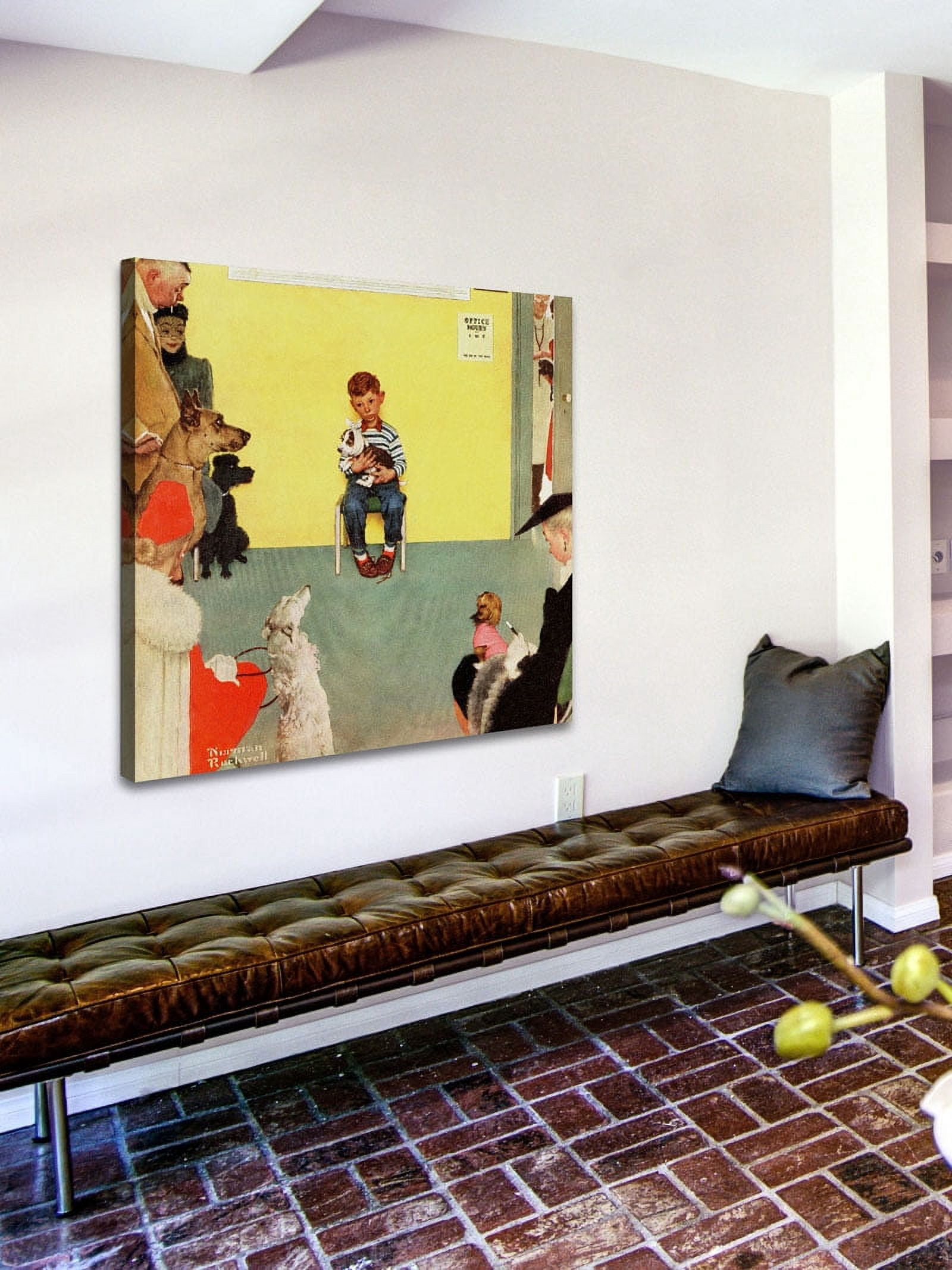 Marmont Hill "At the Vets" by Norman Rockwell Painting Print on Canvas