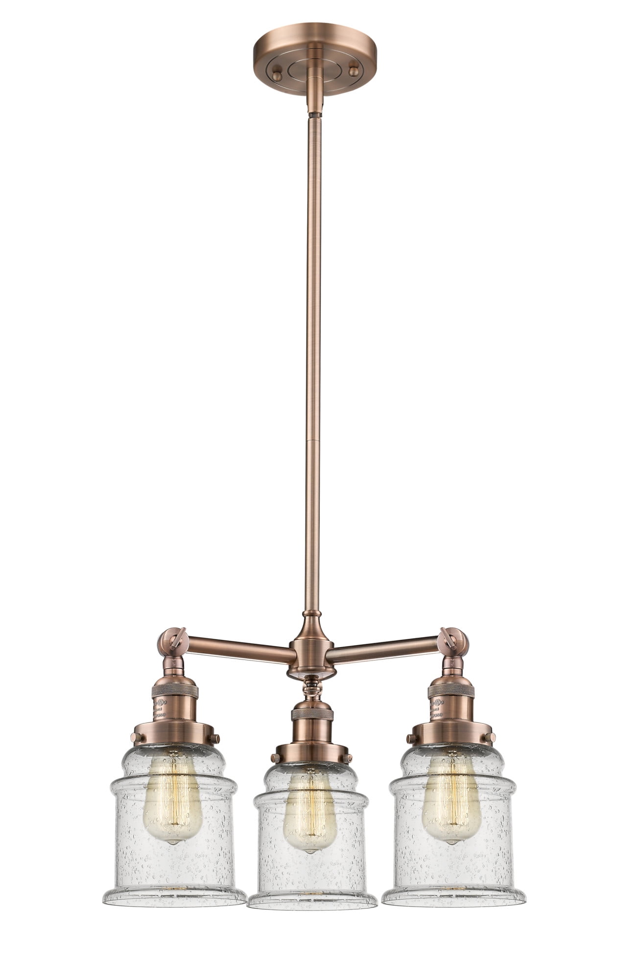 Innovations Lighting 207 Canton Canton 3 Light 18" Wide Chandelier - White