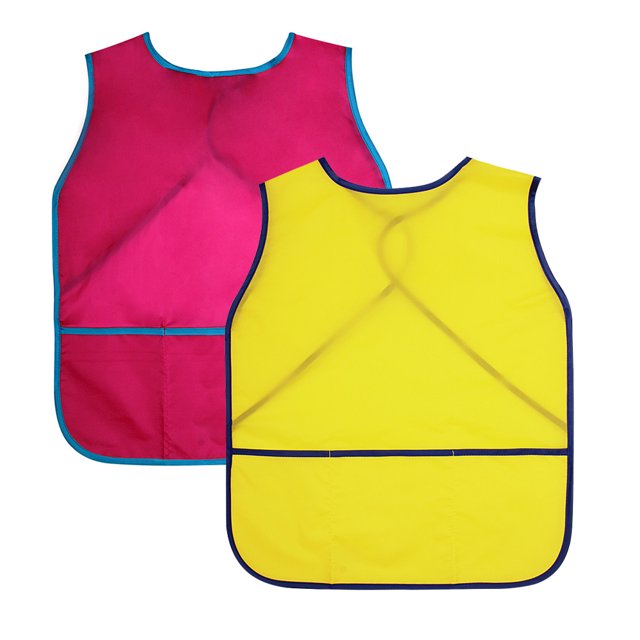 Blusa de arte infantil de 2 piezas, blusa de artista, delantal de pintura impermeable