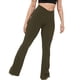 thumbnail image 4 of ICHUANYI Clearance Womens Stretch Yoga Leggings Fitness Running Gym Sports Full Length Active Pants(Army Green, XXL) ICHUANYI WER2023080808170, 4 of 6