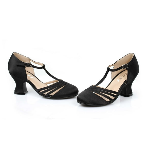 222-LUCILLE, 2" Heel Satin Dance Shoe