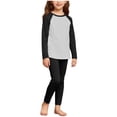 thumbnail image 2 of Amidoa Girls Summer Outfit Sets 2 Piece Graphic Cotton T-Shirt Short Sleeve and Shorts Set Kids Clothing Sets Gray Size 2T, 2 of 5