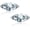 Marquise-Cut, variant on "STUNNING FLAME" Trillion-cut/Cushion-cut/Emerald-cut/Marquise-cut ... 18K White Gold Plated Sterling Silver Cubic Zirconia Simulated Diamond Stud Earrings for Women