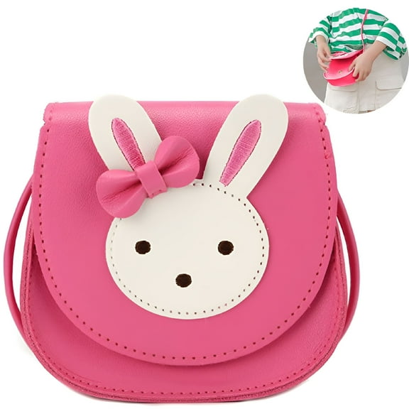 GASTROPOD Little Girls Purses Toddler Crossbody Purse Princess Purses Handbags Cute Girl Wallets Mini Shoulder Crossbody Bags for Kids, Rose Red