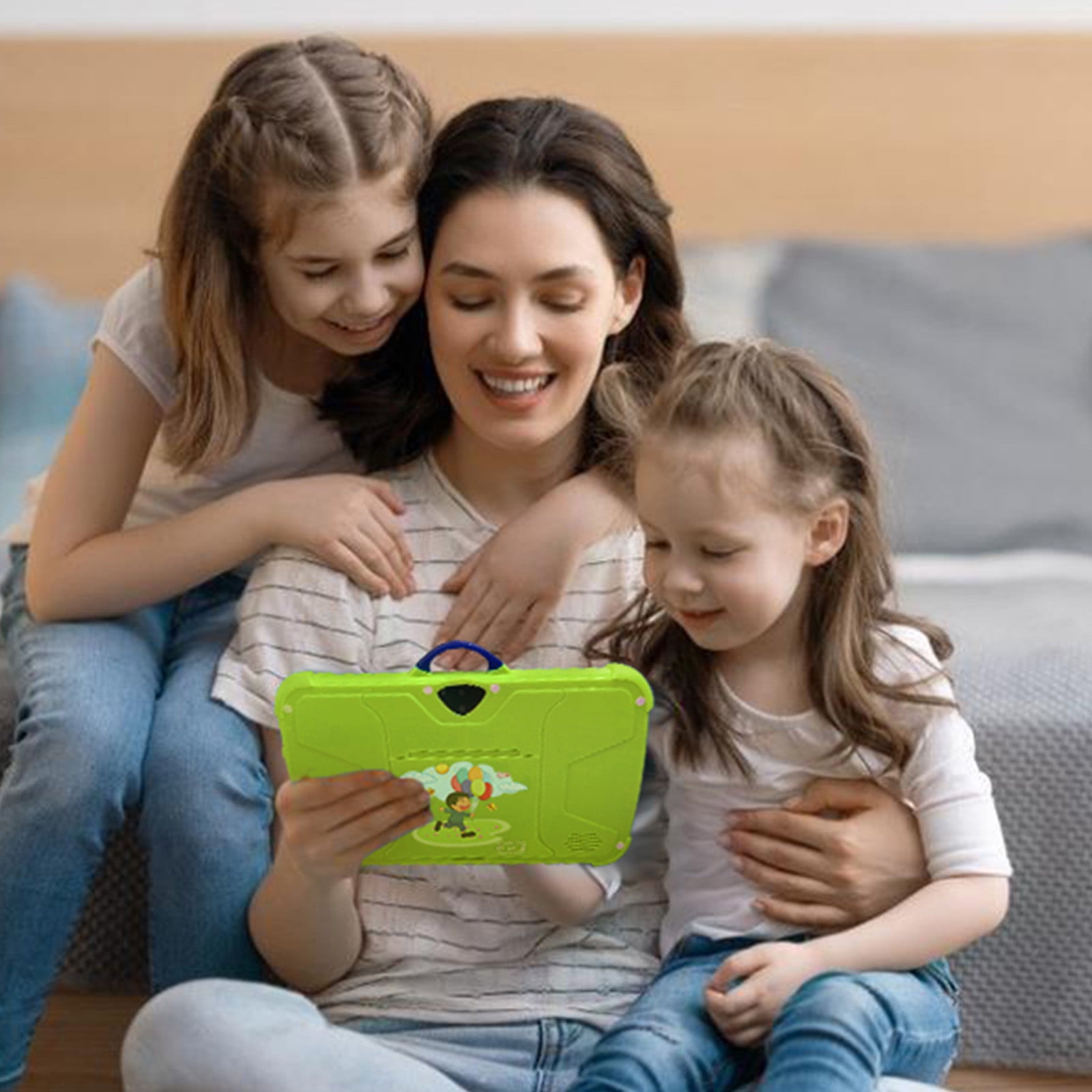 Skegnu 7-inch Children's Tablets Computer WiFi Bluetooth Android Tablets Children's Early Education Learning Machine Parent-child Gift Machine Built-in Cameras Gifts for Family 50% Off Clear!